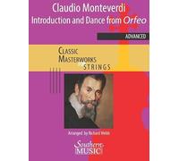 Monteverdi; arr. Webb: Introduction and Dance (From La Favola D'orfeo) for String Orchestra Score and Parts