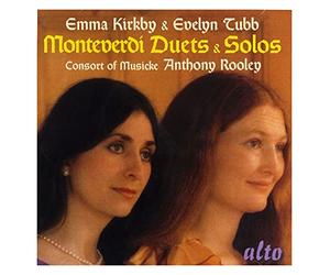Monteverdi Duos & Solos. Kirkby, Tubb, Rooley.