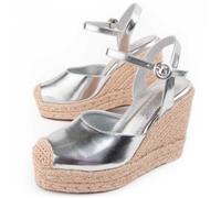 Montevita Wedge Sparto Balenci Argent 38