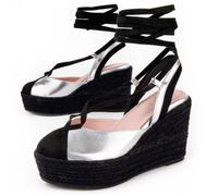 Montevita Wedge Sparto Balenci6 Argent 38