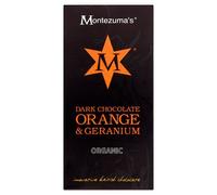 Montezuma - Chocolat noir bio à l'orange et au géranium, 100 g