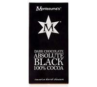 Montezuma's Absolute Black 100% cacao | Tablettes de chocolat noir, 5 x 100g
