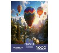 Montgolfière Aérostats 1000 Pièces Adultes Puzzle Jeu De Défi Familial Jeux Éducatifs Décoration Cadeaux d'anniversaire pour Noël Relaxation Et Sagesse 38x26cm/1000pcs