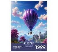 Montgolfière Aérostats 1000 Pièces pour Adultes Puzzle Cadeaux De Pâques Jeux Éducatifs Jeu De Défi Familial Décoration Intérieure Relaxation Et Sagesse 70x50cm/1000pcs