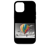 Montgolfière Colorée avec Ovnis Coque pour iPhone 12/12 Pro