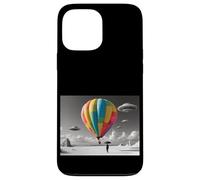 Montgolfière Colorée avec Ovnis Coque pour iPhone 13 Pro Max