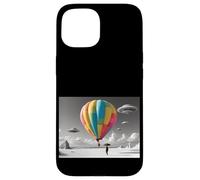 Montgolfière Colorée avec Ovnis Coque pour iPhone 15