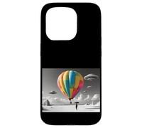 Montgolfière Colorée avec Ovnis Coque pour iPhone 15 Pro