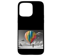 Montgolfière Colorée avec Ovnis Coque pour iPhone 15 Pro Max