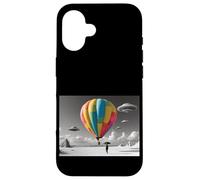 Montgolfière Colorée avec Ovnis Coque pour iPhone 16