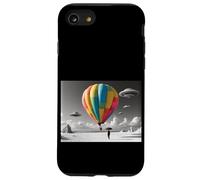 Montgolfière Colorée avec Ovnis Coque pour iPhone SE (2020) / 7/8