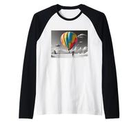 Montgolfière Colorée avec Ovnis Manche Raglan