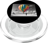 Montgolfière Colorée avec Ovnis PopSockets PopGrip pour MagSafe