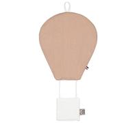 Montgolfière murale décorative en lin pêche TU