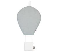 Montgolfière murale décorative en lin vert de gris TU