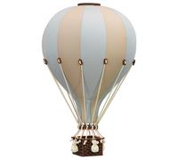 Montgolfière décorative beige et bleu