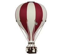 Montgolfière décorative bordeaux rouge