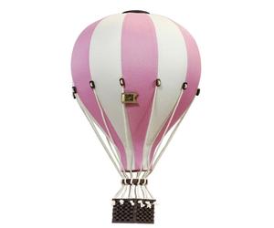Montgolfière décorative rose - m rose