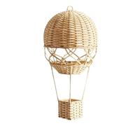 Montgolfière décorative suspendue en rotin