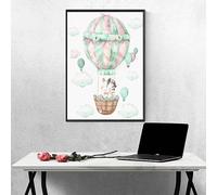 MontgolfièRe Diamond Painting Adulte Animal Peinture Diamant Adulte DIY Broderie Diamand Cristal Art Kits, Peinture Diamant Strass Point de Croix Kits, pour Décoration, Cadeau (100x135cm) PJY9 Q-1