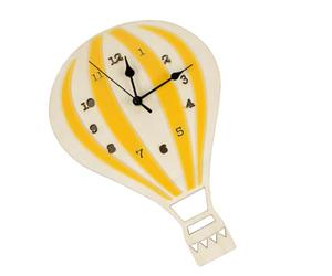 Montgolfière Horloge Murale Décorative en Bois, Silencieuse, pour Maison
