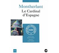 Montherlant - Le Cardinal D'espagne