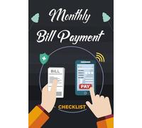 Monthly Bill Payment Checklist: Stay organized each month with this simple checklist designed to track bills due dates payments personal budgeting and financial planning