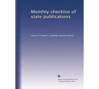 Monthly checklist of state publications