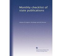 Monthly checklist of state publications