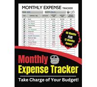 Monthly Expense Payment Tracker: 48 Month Bill Payment Book, Includes 12 Bonus Pages for a Total of 60 Months/5 Years, 8.5 X 11 Inches.