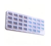 Monthly Pill Organizer - 31 Day Medication Container | Portable Medicine Storage For Adults Seniors Travelers Caregivers Daily Routine Travel Home Office Gym Camping Vacation