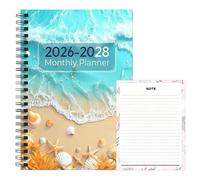 Monthly Planner - 2026-2028 Goal Setting Notebook Portable Academic Journal For Work Scheduling Daily Tasks Students Professionals Teachers Executives Home School Office Meetings