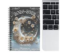 Monthly Planner - 2026-2028 Goal Setting Notebook Portable Academic Journal For Work Scheduling Daily Tasks Students Professionals Teachers Executives Home School Office Meetings