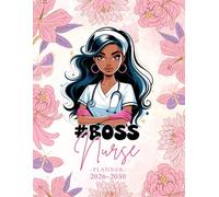 Monthly Planner 2026-2030 for Black Boss Nurse: 5 Years Organizer A4 Gifts For Women and Nursing Student with Calendar, Appointment and Much More.
