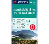 Carta escursionistica n. 2474 Monti Sibillini nel Parco Nazionale 1:50.000. Con App