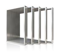 Montixx® Lot de 2 pieds de table et de meubles en acier inoxydable 50 x 72 cm