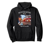 Montmartre Paris Café Culture Parisien Lifestyle Touriste Sweat à Capuche