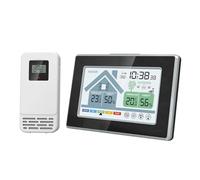 Montoir D'humidité De Température Numérique Avec Un Réveil D'affichage LCD Pour Les Stations Météorologiques De Plusieurs Emplacements À Domicile Et À Bureau