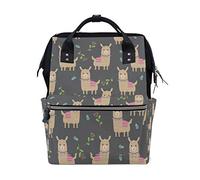 MONTOJ Adorable Yamma And Plants Sac à dos de voyage en toile Campus