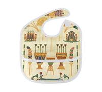 Montoj Bavoirs pour bébé Motif éléments anciens égyptiens pour bave et dentition 6-24 mois