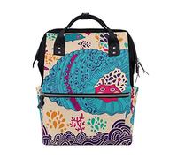 MONTOJ Blue Sea Coral Sac à dos de voyage en toile