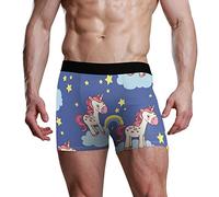 MontoJ Boxer stretch motif licorne foncé pour homme inspiré du sport - - M