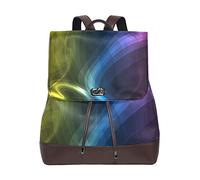MONTOJ Color Cool Art Light Pattern cuir Sac de voyage Campus Sac à dos