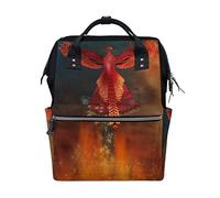 MontoJ Flaming Phoenix Bird on Cross Sac à Dos en Toile de Voyage Campus
