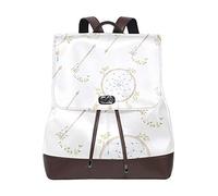 MONTOJ Motif Flèches aquarelles et attrape-rêves en cuir Sac de voyage Campus Sac à dos