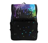MONTOJ Sac à Dos de randonnée à l'encre colorée avec Compartiment pour Ordinateur Portable et Sac à Dos de Camping