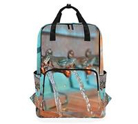 MONTOJ Sac à Dos de Voyage Mignon Petite Fontaine spéciale Sac à Dos d'école