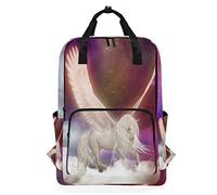 Montoj Sac à Dos de Voyage Motif Cheval Volant avec Poils Longs