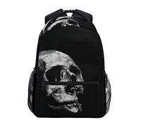 MONTOJ Sac à Dos de Voyage Motif crâne Humain Gris