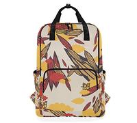 Montoj Sac à Dos de Voyage Style Chinois Motif Feuille d'orge